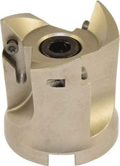 Millstar - 3 Inserts, 50mm Cut Diam, 22mm Arbor Diam, Indexable Square-Shoulder Face Mill - 93° Lead Angle, 55mm High, VCGT Insert Compatibility, Series ASMC - Benchmark Tooling