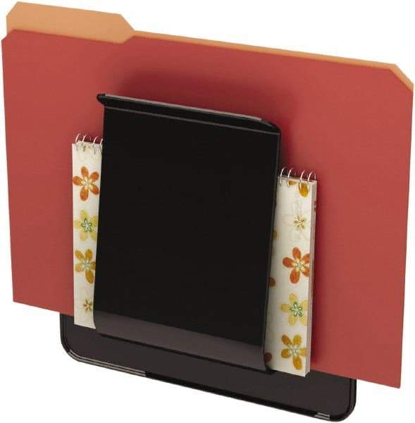 Deflect-o - 9-1/4" Wide x 10-5/8" High x 1-3/4" Deep Plastic Wall File - 1 Compartment, Black - Benchmark Tooling