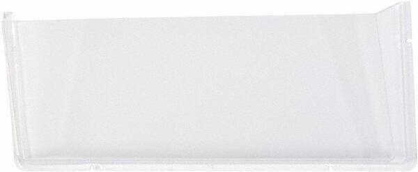 Deflect-o - 17-1/2" Wide x 6-1/2" High x 3" Deep Plastic Wall File - 1 Compartment, Clear - Benchmark Tooling