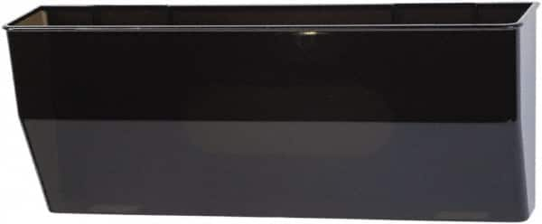 Deflect-o - 15" Wide x 6-3/8" High x 3" Deep Plastic Wall File - 1 Compartment, Smoke - Benchmark Tooling