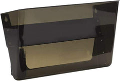 Deflect-o - 13" Wide x 7" High x 4" Deep Plastic Wall File - 1 Compartment, Smoke - Benchmark Tooling