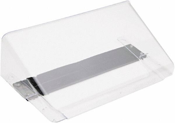 Deflect-o - 13" Wide x 7" High x 4" Deep Plastic Wall File - 1 Compartment, Clear - Benchmark Tooling