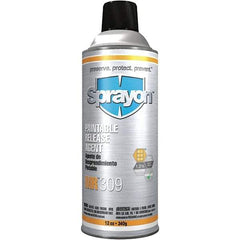 Sprayon - 12 Ounce Aerosol Can, Clear, General Purpose Mold Release - Silicone Composition - Benchmark Tooling