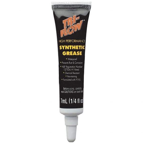 Tri-Flow - 0.25 oz Tube Synthetic High Temperature Grease - Translucent White, Extreme Pressure, Food Grade & High Temperature, 400°F Max Temp, NLGIG 2, - Benchmark Tooling