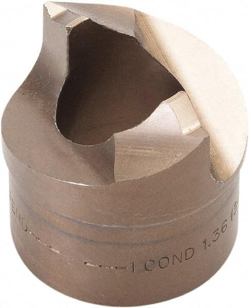 Greenlee - 1" Conduit Round Punch - 1.36" Hole Diam - Benchmark Tooling