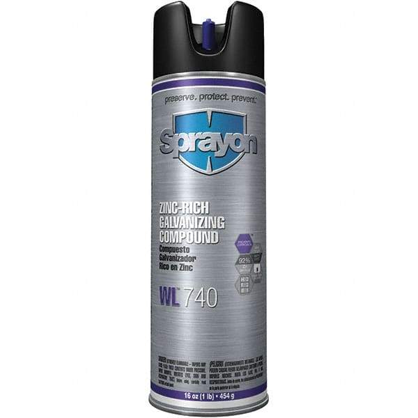 Sprayon - 14 oz Zinc Cold Galvanizing Compound - Comes in Aerosol - Benchmark Tooling