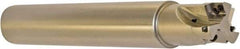 Millstar - 1" Cut Diam, 1.58" Max Depth, 1" Shank Diam, Cylindrical Shank Indexable High-Feed End Mill - Screw Holding Method, HFCI-09T3 Insert, HFSS Toolholder, Through Coolant - Benchmark Tooling