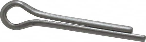 Made in USA - 5/32" Diam x 1" Long Extended Prong Cotter Pin - Grade 18-8, Uncoated, Stainless Steel - Benchmark Tooling