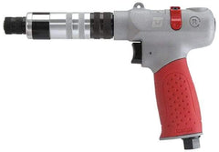 Universal Tool - 1/4" Bit Holder, 1,100 RPM, Pistol Grip Handle Air Screwdriver - 5 to 45 In/Lb Torque, 4 CFM - Benchmark Tooling