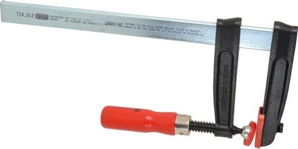 Bessey - 12" Capacity, 4-1/2" Throat Depth Steel Bar Clamp - 950 Lb Clamping Pressure, 16" OAL - Benchmark Tooling