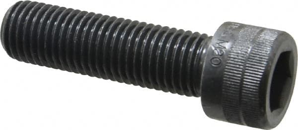 Holo-Krome - M20x2.50 Metric Coarse Hex Socket Drive, Socket Cap Screw - Grade 12.9 Alloy Steel, Black Oxide Finish, Fully Threaded, 70mm Length Under Head - Benchmark Tooling