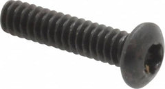 Camcar - #4-40 UNC Torx Plus Drive, Button Screw - Alloy Steel, Black Oxide Finish, Fully Threaded, 1/2" Length Under Head - Benchmark Tooling