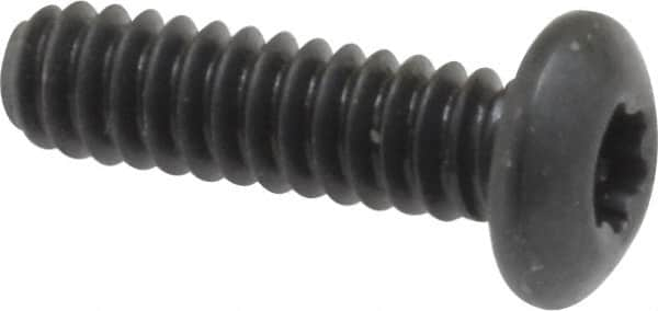 Camcar - #6-32 UNC Torx Plus Drive, Button Screw - Alloy Steel, Black Oxide Finish, Fully Threaded, 1/2" Length Under Head - Benchmark Tooling