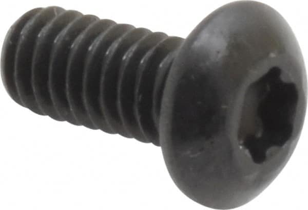 Camcar - #8-32 UNC Torx Plus Drive, Button Screw - Alloy Steel, Black Oxide Finish, Fully Threaded, 3/8" Length Under Head - Benchmark Tooling