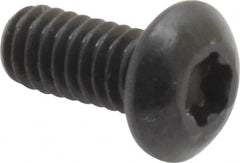 Camcar - #8-32 UNC Torx Plus Drive, Button Screw - Alloy Steel, Black Oxide Finish, Fully Threaded, 3/8" Length Under Head - Benchmark Tooling