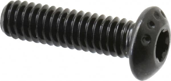 Camcar - #8-32 UNC Torx Plus Drive, Button Screw - Alloy Steel, Black Oxide Finish, Fully Threaded, 5/8" Length Under Head - Benchmark Tooling