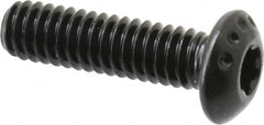 Camcar - #8-32 UNC Torx Plus Drive, Button Screw - Alloy Steel, Black Oxide Finish, Fully Threaded, 5/8" Length Under Head - Benchmark Tooling
