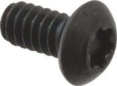 Camcar - #10-24 UNC Torx Plus Drive, Button Screw - Alloy Steel, Black Oxide Finish, Fully Threaded, 3/8" Length Under Head - Benchmark Tooling