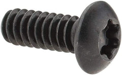 Camcar - #10-24 UNC Torx Plus Drive, Button Screw - Alloy Steel, Black Oxide Finish, Fully Threaded, 1/2" Length Under Head - Benchmark Tooling