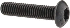 Camcar - #10-32 UNF Torx Plus Drive, Button Screw - Alloy Steel, Black Oxide Finish, Fully Threaded, 7/8" Length Under Head - Benchmark Tooling