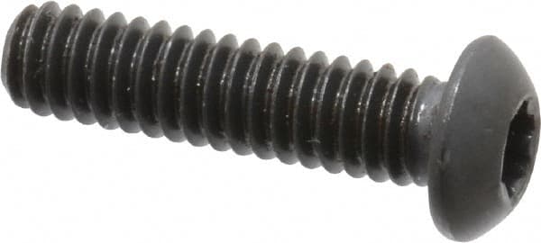 Camcar - 1/4-20 UNC Torx Plus Drive, Button Screw - Alloy Steel, Black Oxide Finish, Fully Threaded, 1" Length Under Head - Benchmark Tooling