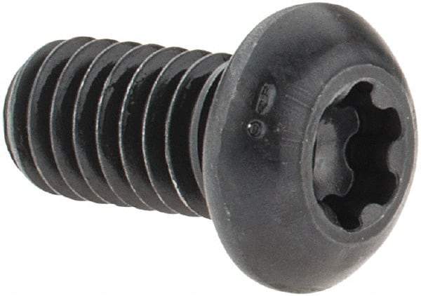 Camcar - 5/16-18 UNC Torx Plus Drive, Button Screw - Alloy Steel, Black Oxide Finish, Fully Threaded, 5/8" Length Under Head - Benchmark Tooling