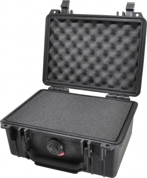 Pelican Products, Inc. - 7-51/64" Wide x 7-9/16" Deep x 4-19/64" High, Clamshell Hard Case - Black, Plastic - Benchmark Tooling
