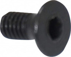 Holo-Krome - M3x0.50 Metric Coarse Hex Socket Drive, 90° Flat Screw - Grade 12.9 Alloy Steel, Black Oxide Finish, 6mm OAL - Benchmark Tooling