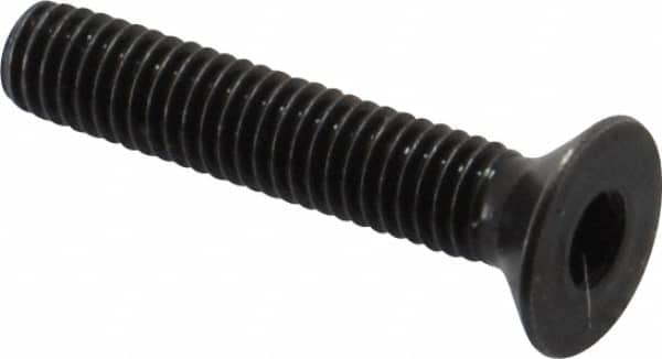 Holo-Krome - M3x0.50 Metric Coarse Hex Socket Drive, 90° Flat Screw - Grade 12.9 Alloy Steel, Black Oxide Finish, 16mm OAL - Benchmark Tooling