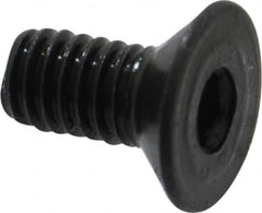 Holo-Krome - M4x0.70 Metric Coarse Hex Socket Drive, 90° Flat Screw - Grade 12.9 Alloy Steel, Black Oxide Finish, 8mm OAL - Benchmark Tooling