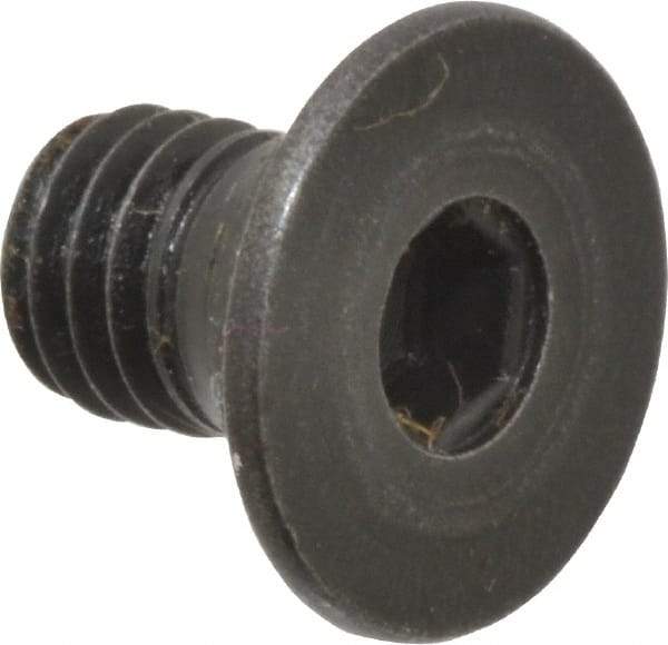 Holo-Krome - M5x0.80 Metric Coarse Hex Socket Drive, 90° Flat Screw - Grade 12.9 Alloy Steel, Black Oxide Finish, Fully Threaded, 8mm OAL - Benchmark Tooling