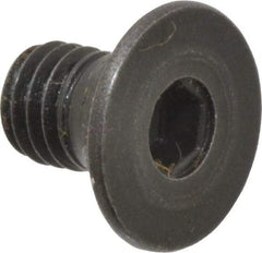 Holo-Krome - M5x0.80 Metric Coarse Hex Socket Drive, 90° Flat Screw - Grade 12.9 Alloy Steel, Black Oxide Finish, Fully Threaded, 8mm OAL - Benchmark Tooling