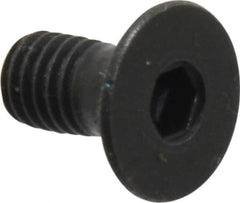 Holo-Krome - M5x0.80 Metric Coarse Hex Socket Drive, 90° Flat Screw - Grade 12.9 Alloy Steel, Black Oxide Finish, Fully Threaded, 10mm OAL - Benchmark Tooling