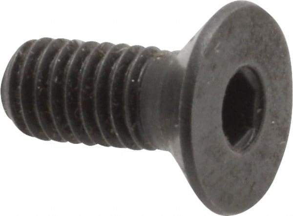 Holo-Krome - M5x0.80 Metric Coarse Hex Socket Drive, 90° Flat Screw - Grade 12.9 Alloy Steel, Black Oxide Finish, Fully Threaded, 12mm OAL - Benchmark Tooling