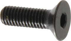Holo-Krome - M5x0.80 Metric Coarse Hex Socket Drive, 90° Flat Screw - Grade 12.9 Alloy Steel, Black Oxide Finish, Fully Threaded, 16mm OAL - Benchmark Tooling