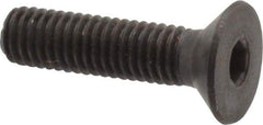 Holo-Krome - M5x0.80 Metric Coarse Hex Socket Drive, 90° Flat Screw - Grade 12.9 Alloy Steel, Black Oxide Finish, Fully Threaded, 20mm OAL - Benchmark Tooling