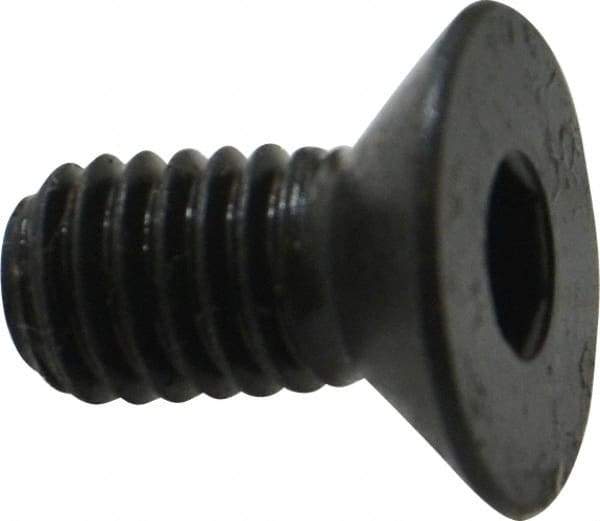 Holo-Krome - M6x1.00 Metric Coarse Hex Socket Drive, 90° Flat Screw - Grade 12.9 Alloy Steel, Black Oxide Finish, Fully Threaded, 12mm OAL - Benchmark Tooling