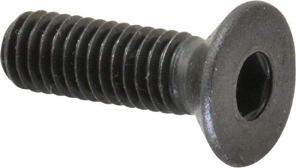 Holo-Krome - M6x1.00 Metric Coarse Hex Socket Drive, 90° Flat Screw - Grade 12.9 Alloy Steel, Black Oxide Finish, Fully Threaded, 20mm OAL - Benchmark Tooling