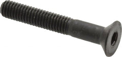 Holo-Krome - M6x1.00 Metric Coarse Hex Socket Drive, 90° Flat Screw - Grade 12.9 Alloy Steel, Black Oxide Finish, Partially Threaded, 40mm OAL - Benchmark Tooling