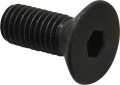 Holo-Krome - M10x1.50 Metric Coarse Hex Socket Drive, 90° Flat Screw - Grade 12.9 Alloy Steel, Black Oxide Finish, Fully Threaded, 25mm OAL - Benchmark Tooling