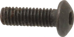 Holo-Krome - M4x0.70 Metric Coarse Hex Socket Drive, Button Screw - Grade 12.9 Alloy Steel, Black Oxide Finish, Fully Threaded, 12mm Length Under Head - Benchmark Tooling