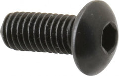 Holo-Krome - M5x0.80 Metric Coarse Hex Socket Drive, Button Screw - Grade 12.9 Alloy Steel, Black Oxide Finish, Fully Threaded, 12mm Length Under Head - Benchmark Tooling