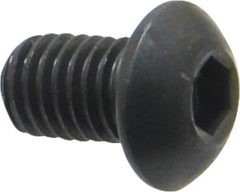 Holo-Krome - M8x1.25 Metric Coarse Hex Socket Drive, Button Screw - Grade 12.9 Alloy Steel, Black Oxide Finish, Fully Threaded, 12mm Length Under Head - Benchmark Tooling