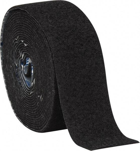 VELCRO Brand - 2" Wide x 5 Yd Long Adhesive Backed Loop Roll - Continuous Roll, Black - Benchmark Tooling