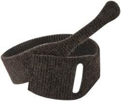 VELCRO Brand - 10 Piece 1" Wide x 8" Piece Length, Self Fastening Tie/Strap Hook & Loop Strap - Perforated/Pieces Roll, Black - Benchmark Tooling