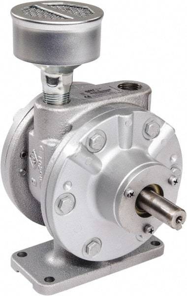 Gast - 4 hp Reversible Foot Air Actuated Motor - 0:00 Gear Ratio, 3,000 Max RPM, 1.36" Shaft Length, 5/8" Shaft Diam - Benchmark Tooling