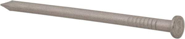 Made in USA - 8D, 10 Gauge, 2-1/2" OAL Common Nails - Smooth Shank, T304 Stainless Steel - Benchmark Tooling