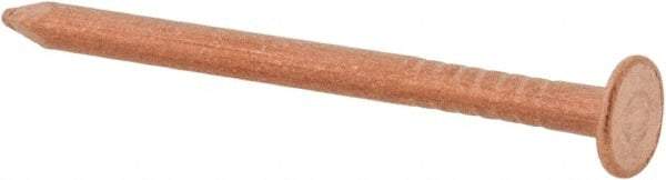 Made in USA - 3D, 14 Gauge, 1-1/4" OAL Common Nails - Smooth Shank, Copper - Benchmark Tooling