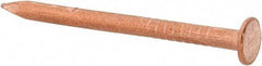 Made in USA - 4D, 12 Gauge, 1-1/2" OAL Common Nails - Smooth Shank, Copper - Benchmark Tooling