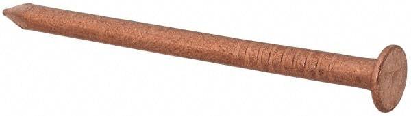 Made in USA - 5D, 12 Gauge, 1-3/4" OAL Common Nails - Smooth Shank, Copper - Benchmark Tooling